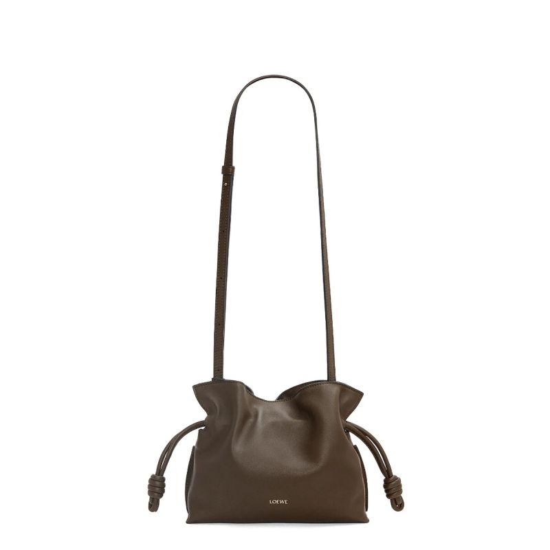 Loewe Mini Flamenco Bag-Chocolate
