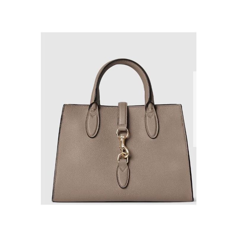 Gucci Medium Tote bag with Hook closure-Taupe