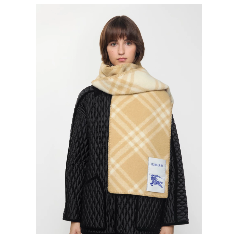 Burberry Wool Check Scarf