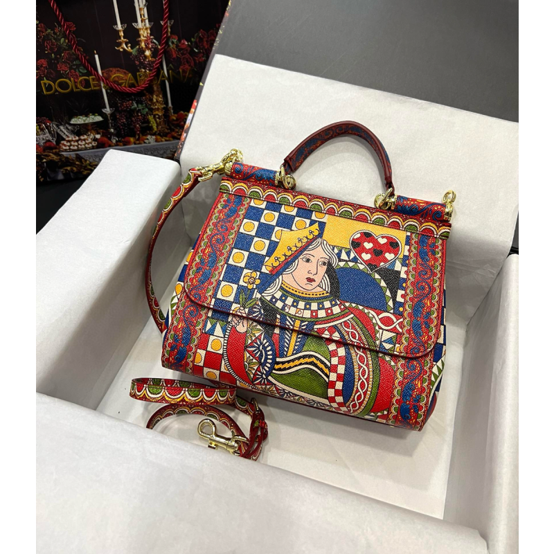 Dolce Gabbana Sicily Leather Bag