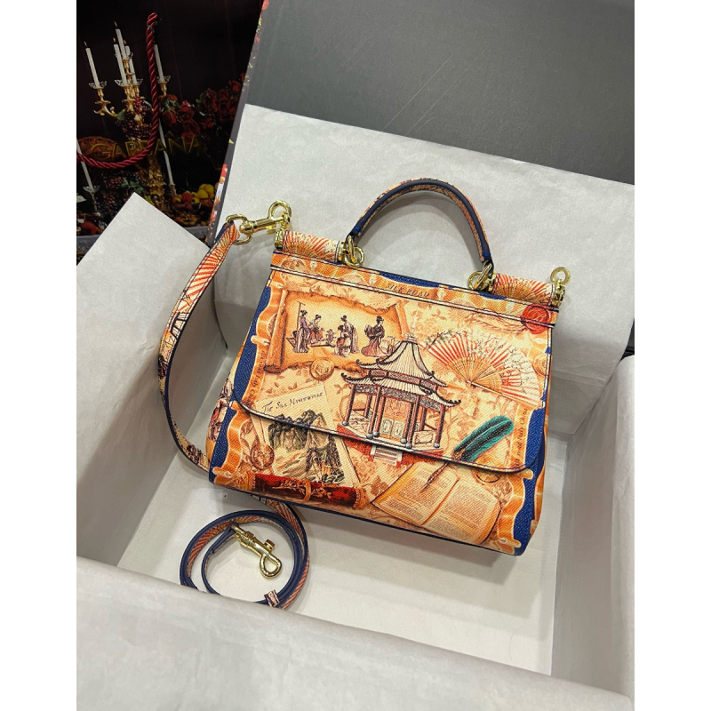 Dolce Gabbana Sicily Leather Bag