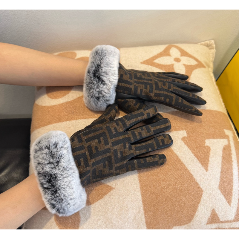 Fendi leather Gloves