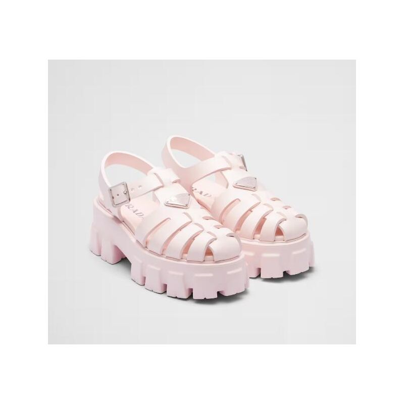 Prada Rubber Monolith sandals, 35-41