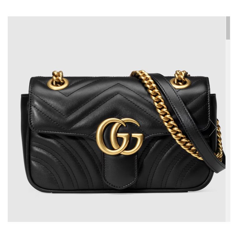 Gucci GG marmont Mini Shoulder Bag -Black