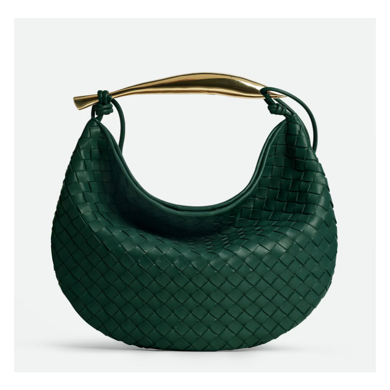 Bottega Veneta Large Sardine Bag-Emerald green