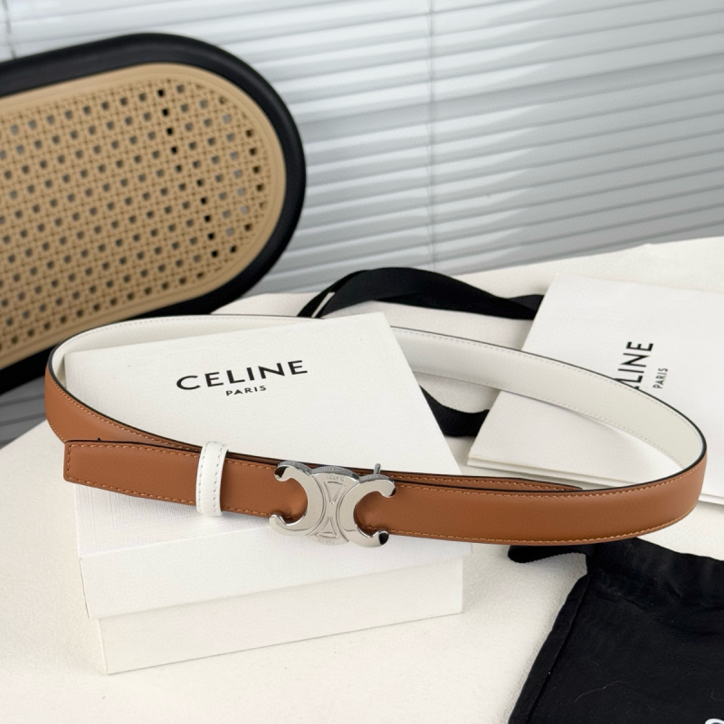 Celine Triomphe Reversible Belt 25mm 