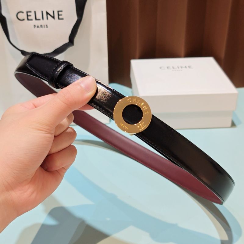 Celine Disc Buckle Reversible Belt 25mm