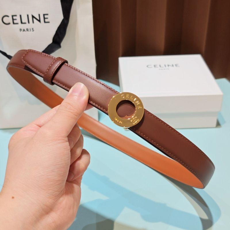 Celine Disc Buckle Reversible Belt 25mm