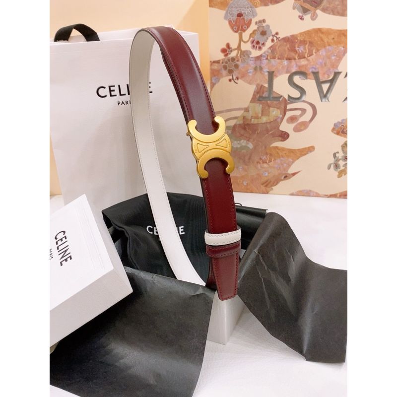 Celine Triomphe Reversible Belt 25mm