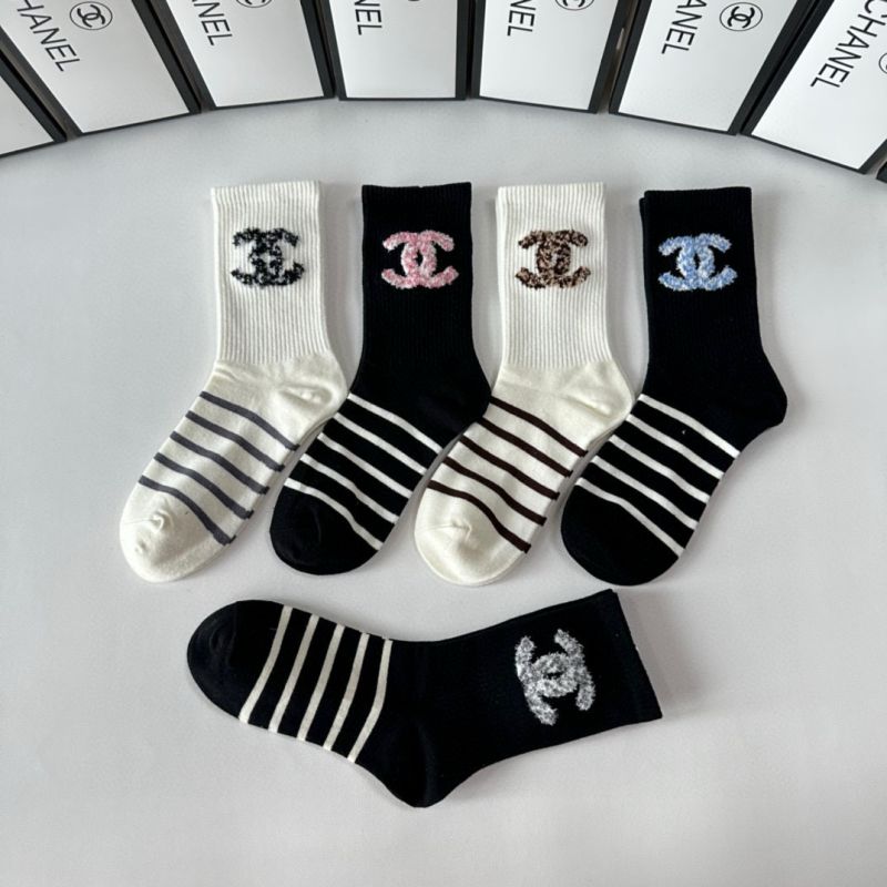 Chanel socks ( 5 pairs)