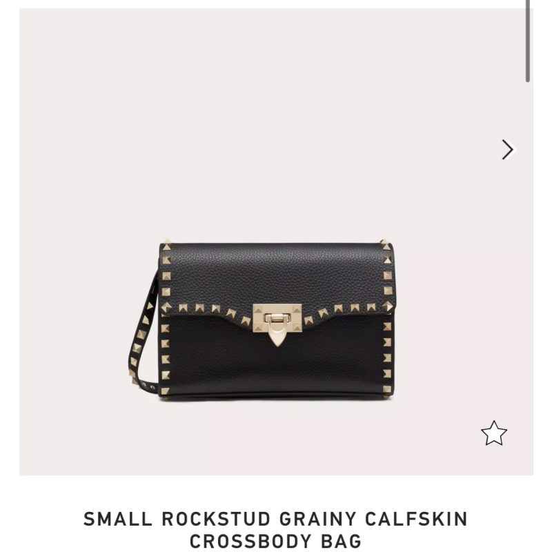 Small Rockstud Grainy Calfskin Crosbody Bag 