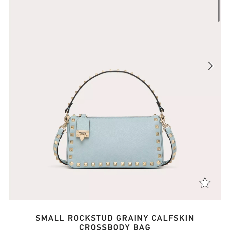 Small Rockstud Grainy Callfskin Crossbody Bag 